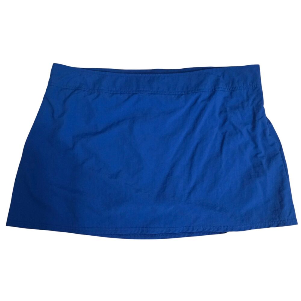 Lands' End Beach Living Swim Mini Skirt Bottoms Size 18 Cosmic Blue